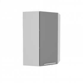 Лофт ВПУ 550 шкаф верхний угловой высокий (Дуб бурый/корпус Серый) в Колпашево - kolpashevo.katalogmebeli.com | фото