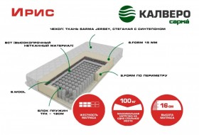 Матрас IRIS 1400*2000 в Колпашево - kolpashevo.katalogmebeli.com | фото 1