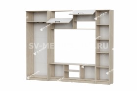Мебель для гостиной МГС 3 Исполнение 1 Дуб Сонома / Белый в Колпашево - kolpashevo.katalogmebeli.com | фото 3