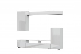 Мебель для гостиной МГС 4 (Белый/Белый глянец) в Колпашево - kolpashevo.katalogmebeli.com | фото 7