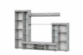 Мебель для гостиной МГС 5 Цемент светлый / Белый в Колпашево - kolpashevo.katalogmebeli.com | фото 4