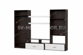 Мебель для гостиной МГС 7 Исполнение 1 Дуб Венге/Белый глянец в Колпашево - kolpashevo.katalogmebeli.com | фото 1