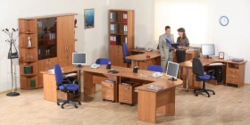 Мебель для персонала Альфа 61 Ольха в Колпашево - kolpashevo.katalogmebeli.com | фото