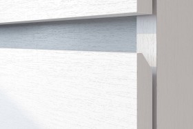 Модульная система "Токио" Тумба прикроватная Белый текстурный / Белый текстурный в Колпашево - kolpashevo.katalogmebeli.com | фото 4