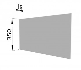 Панель торцевая (для шкафа горизонтального глубокого) ГПГ Ройс (Белый софт) в Колпашево - kolpashevo.katalogmebeli.com | фото