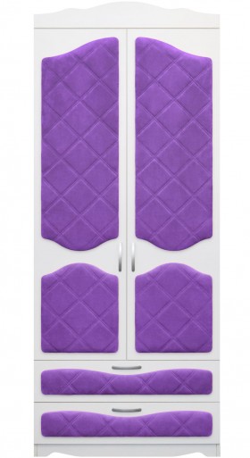 Шкаф 2-х створчатый с ящиками серии Иллюзия 32 Фиолетовый в Колпашево - kolpashevo.katalogmebeli.com | фото