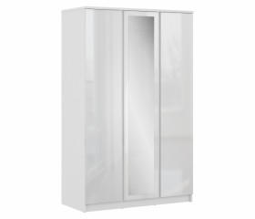 Шкаф 3-х дверный СБ-2493 Медея (Белый/Белый глянец) в Колпашево - kolpashevo.katalogmebeli.com | фото