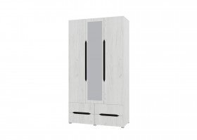 Шкаф 3-х створчатый с ящиками и зеркалом Вега (Прованс) в Колпашево - kolpashevo.katalogmebeli.com | фото