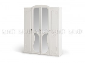 Шкаф 4-створчатый Мария (Белый глянец) в Колпашево - kolpashevo.katalogmebeli.com | фото