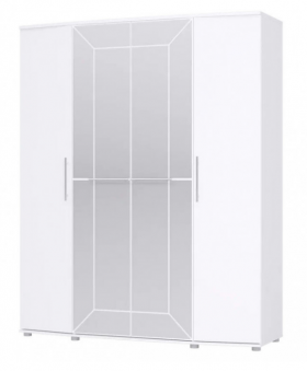 Шкаф 4х дверный Амели 1805 Белый в Колпашево - kolpashevo.katalogmebeli.com | фото