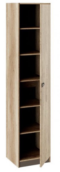 Шкаф для белья «Пилигрим» (Дуб Каньон светлый, Фон серый) в Колпашево - kolpashevo.katalogmebeli.com | фото 2