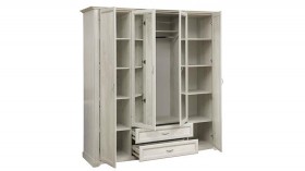 Шкаф для одежды "Сохо" (бетон пайн белый/2 ящика/зеркало) в Колпашево - kolpashevo.katalogmebeli.com | фото 6