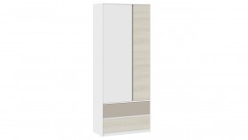 Шкаф для одежды комбинированный «Сканди» Дуб Гарден/Белый/Глиняный серый в Колпашево - kolpashevo.katalogmebeli.com | фото