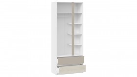 Шкаф для одежды комбинированный «Сканди» Дуб Гарден/Белый/Глиняный серый в Колпашево - kolpashevo.katalogmebeli.com | фото 2