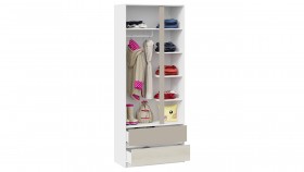 Шкаф для одежды комбинированный «Сканди» Дуб Гарден/Белый/Глиняный серый в Колпашево - kolpashevo.katalogmebeli.com | фото 3