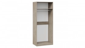 Шкаф для одежды с 1 глухой и 1 зеркальной дверями правый «Эмбер» Баттл Рок/Серый глянец в Колпашево - kolpashevo.katalogmebeli.com | фото 3
