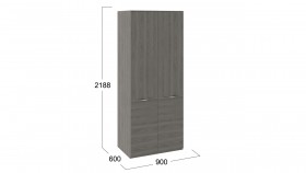Шкаф для одежды с 2 дверями «Либерти» Хадсон в Колпашево - kolpashevo.katalogmebeli.com | фото 2