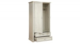 Шкаф для одежды "Сохо" (бетон пайн белый/2 ящика/зеркало) в Колпашево - kolpashevo.katalogmebeli.com | фото 3