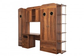 Шкаф комбинированный для одежды «Навигатор» (Дуб Каньон) в Колпашево - kolpashevo.katalogmebeli.com | фото 5