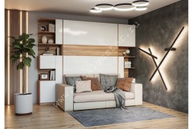 Шкаф-кровать с диваном Дина в Колпашево - kolpashevo.katalogmebeli.com | фото