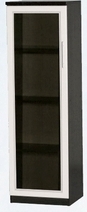 Шкаф нижний со стеклодверью ДЛЯ ГОСТИНОЙ ШНС-450 Венге/Дуб выбеленный в Колпашево - kolpashevo.katalogmebeli.com | фото 1