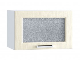 Шкаф верхний горизонтальный со стеклом 500, ШВГС 500 (Клен кремовый/корпус белый) в Колпашево - kolpashevo.katalogmebeli.com | фото