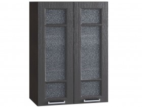 Шкаф верхний со стеклом 609, ШВС 609 новый (Клен серый/корпус венге) в Колпашево - kolpashevo.katalogmebeli.com | фото