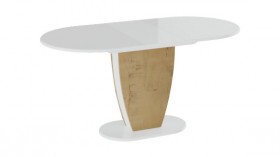 Стол обеденный «Монреаль» Тип 1 (Белый глянец/Бунратти) в Колпашево - kolpashevo.katalogmebeli.com | фото 2