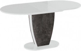Стол обеденный «Монреаль» Тип 1 (Белый глянец/Моод темный) в Колпашево - kolpashevo.katalogmebeli.com | фото 2