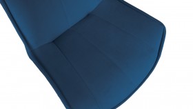 Стул «Тейлор» К3 Исп. 2 Черный муар/Велюр Confetti Blue в Колпашево - kolpashevo.katalogmebeli.com | фото 3