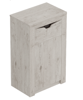 Тумба с дверцей и ящиком Соренто Дуб бонифаций/Кофе структурный матовый в Колпашево - kolpashevo.katalogmebeli.com | фото