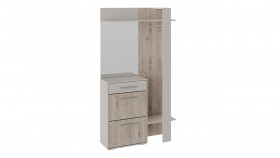 Шкаф для одежды «Нуар» тип 1 Фон серый/Дуб сонома в Колпашево - kolpashevo.katalogmebeli.com | фото 2