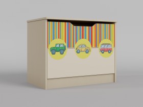 Ящик для игрушек Клаксон (Бежевый/корпус Клен) в Колпашево - kolpashevo.katalogmebeli.com | фото
