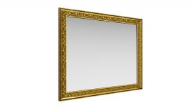 Зеркало навесное "Айрум"/(дуб кальяри / профиль: золото с орнаментом) в Колпашево - kolpashevo.katalogmebeli.com | фото 1